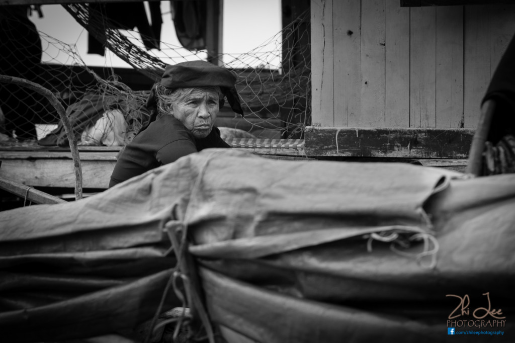 Water folk at Halong Bay, Hanoi.  By Zhi Lee